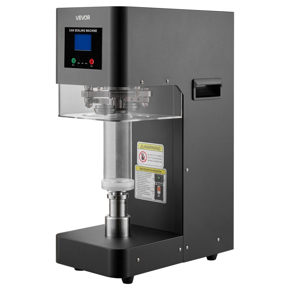 Vevor Can Sealer Machine Automatic Commercial Soda Can Sealing Machine 2.17" Black New