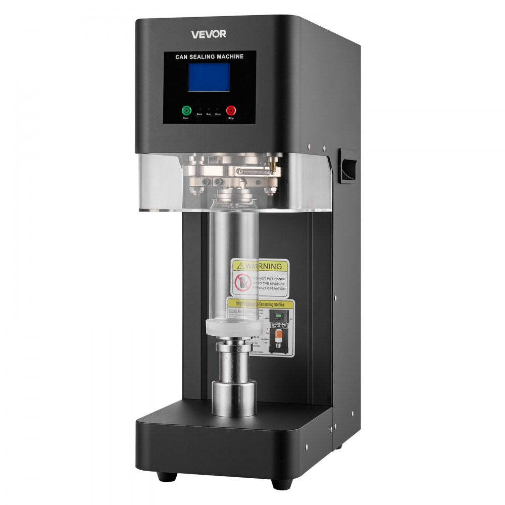 Vevor Can Sealer Machine Automatic Commercial Soda Can Sealing Machine 2.17" Black New