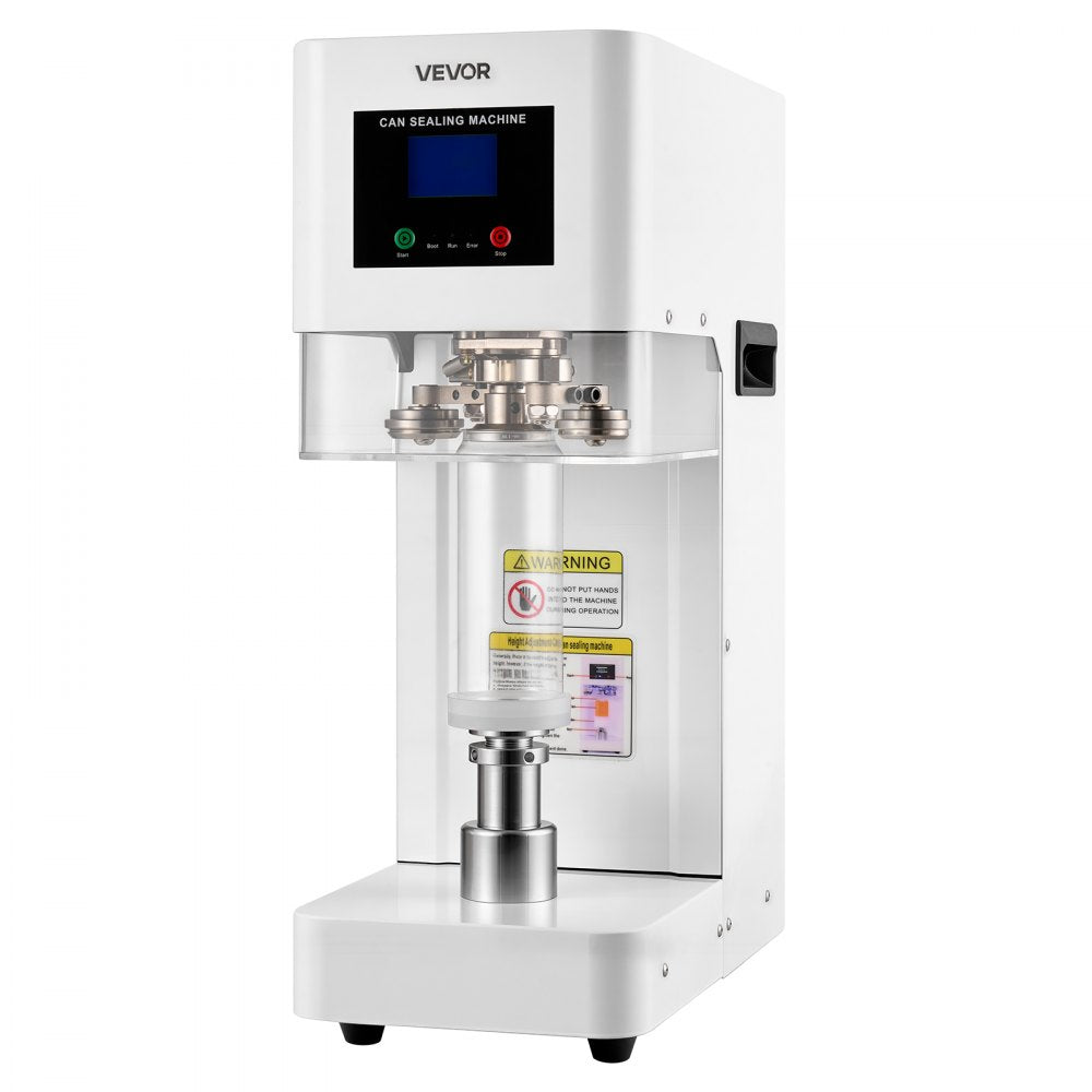 Vevor Can Sealer Machine Automatic Commercial Beverage Drink Seamer White New