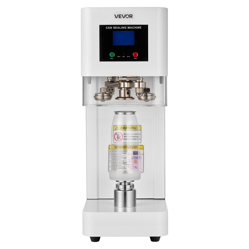 Vevor Can Sealer Machine Automatic Commercial Beverage Drink Seamer White New