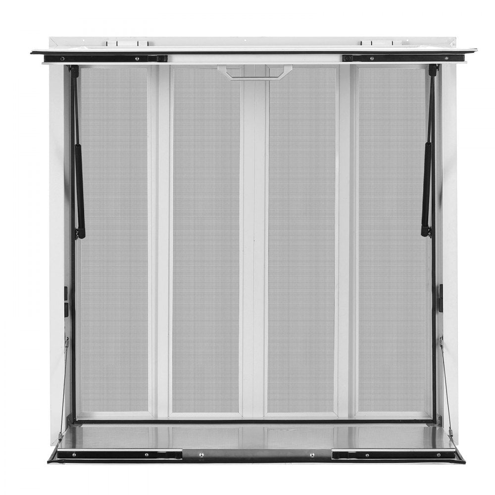 Vevor Concession Window 36" x 36" Folding Shelf Aluminum Alloy Service Window New