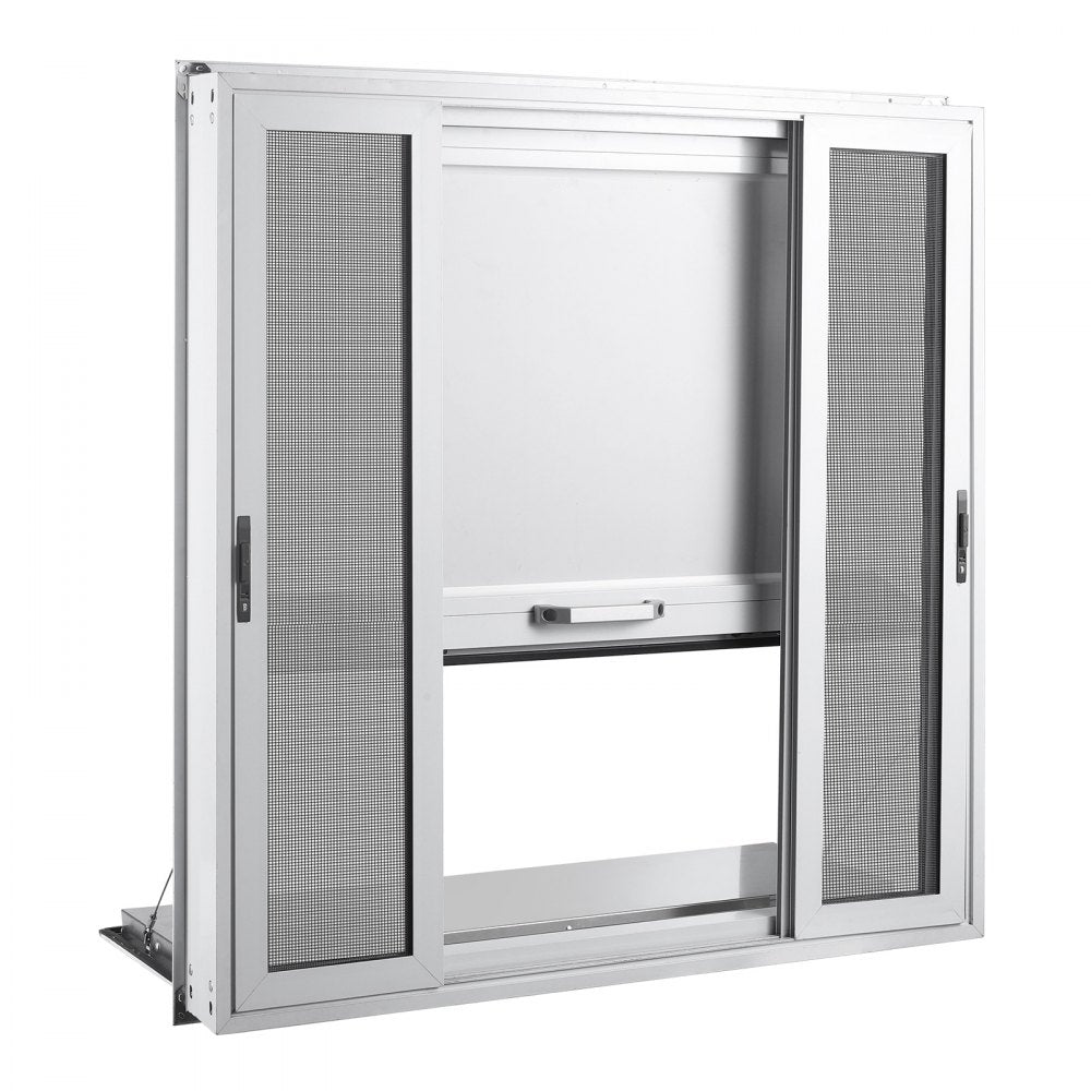 Vevor Concession Window 36" x 36" Folding Shelf Aluminum Alloy Service Window New