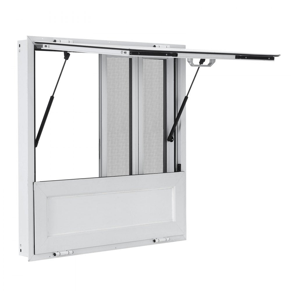 Vevor Concession Window 36" x 36" Folding Shelf Aluminum Alloy Service Window New