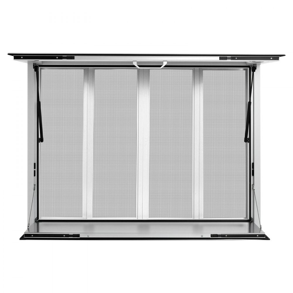 Vevor Concession Window Folding Shelf 48" x 36" Aluminum Alloy Service Window for Food Truck New