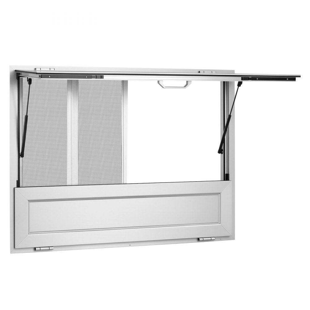 Vevor Concession Window Folding Shelf 48" x 36" Aluminum Alloy Service Window for Food Truck New