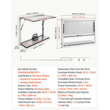 Vevor Concession Window 48" x 36" Aluminum Alloy Service Window for Food Truck with Folding Shelf New