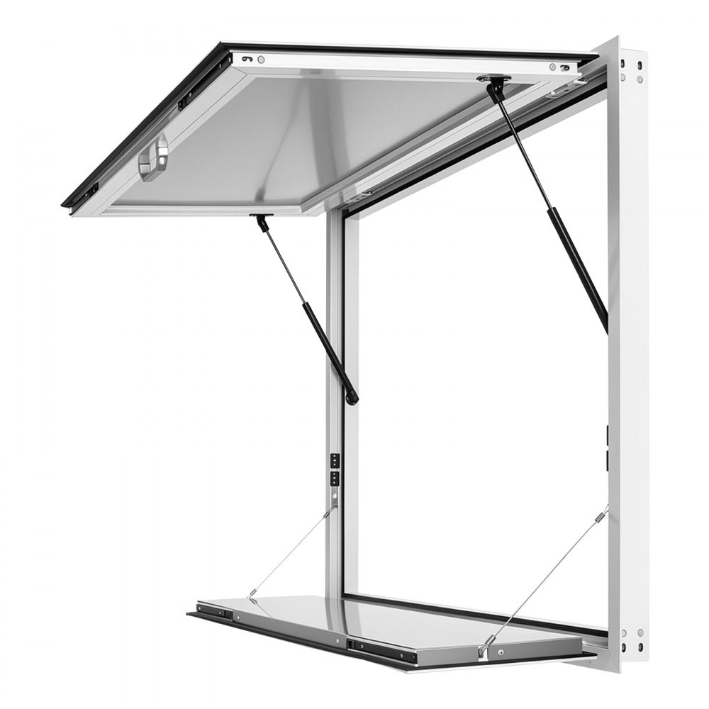 Vevor Concession Window 48" x 36" Aluminum Alloy Service Window for Food Truck with Folding Shelf New
