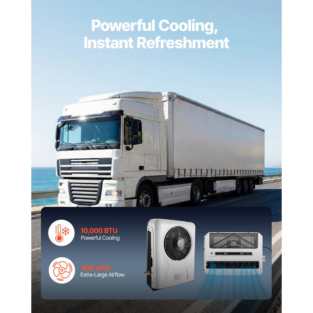 Vevor Truck Air Conditioner 12V 10000 BTU Mini Split AC Unit New