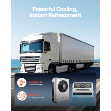Vevor Truck Air Conditioner 12V 10000 BTU Mini Split AC Unit New