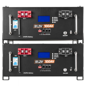 Vevor Server Rack Battery 48V 100Ah LiFePO4 Lithium Battery 2 Pack New