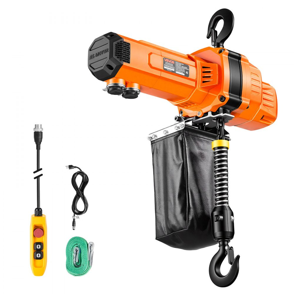 Vevor Electric Chain Hoist 2200 lbs 10' Wired Remote Overhead Crane New