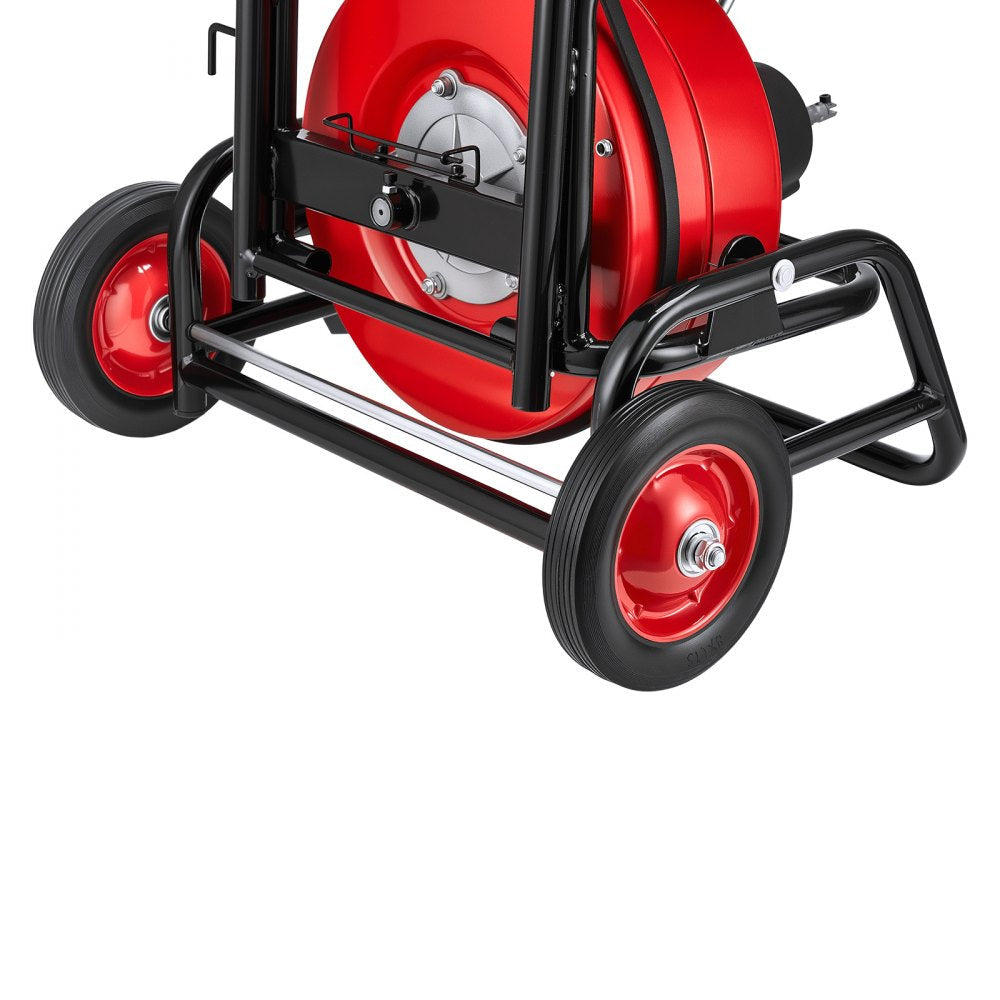 Vevor Drain Cleaner Machine Portable Auto Feed Sewer Snake Auger 100' x 1/2" New
