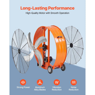 Vevor Floor Drum Fan 42" Industrial Shop High Velocity 16100 CFM New