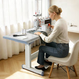 Vevor Industrial Sewing Machine 550W Lockstitch Sewing Machine Set with Servo Motor and Table Stand New