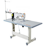 Vevor Industrial Sewing Machine 550W Lockstitch Sewing Machine Set with Servo Motor and Table Stand New
