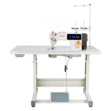 Vevor Industrial Sewing Machine 550W Lockstitch Sewing Machine Set with Servo Motor and Table Stand New