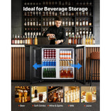 Vevor Back Bar Cooler 11.8 Cu. Ft Commercial Beverage Refrigerator with 2 Glass Doors New