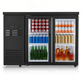 Vevor Back Bar Cooler 11.8 Cu. Ft Commercial Beverage Refrigerator with 2 Glass Doors New