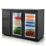 Vevor Back Bar Cooler 11.8 Cu. Ft Commercial Beverage Refrigerator with 2 Glass Doors New