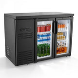 Vevor Back Bar Cooler 11.8 Cu. Ft Commercial Beverage Refrigerator with 2 Glass Doors New