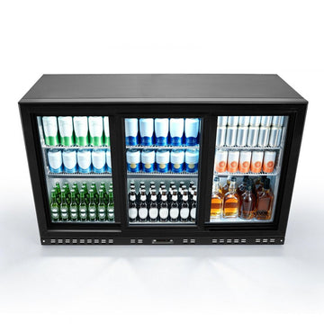 Vevor Back Bar Cooler 11.4 Cu. Ft. Commercial Beverage Refrigerator with 3 Sliding Glass Doors New
