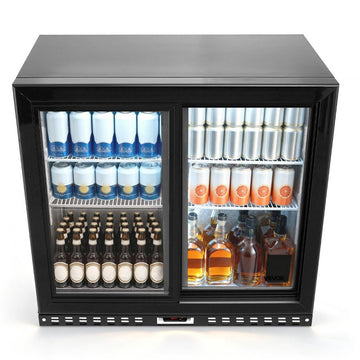 Vevor Back Bar Cooler 7.4 Cu. Ft Commercial Beverage Refrigerator with 2 Sliding Doors New