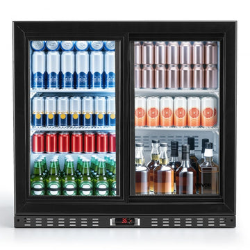 Vevor Back Bar Cooler 7.4 Cu. Ft Commercial Beverage Refrigerator with 2 Sliding Doors New