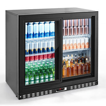 Vevor Back Bar Cooler 7.4 Cu. Ft Commercial Beverage Refrigerator with 2 Sliding Doors New