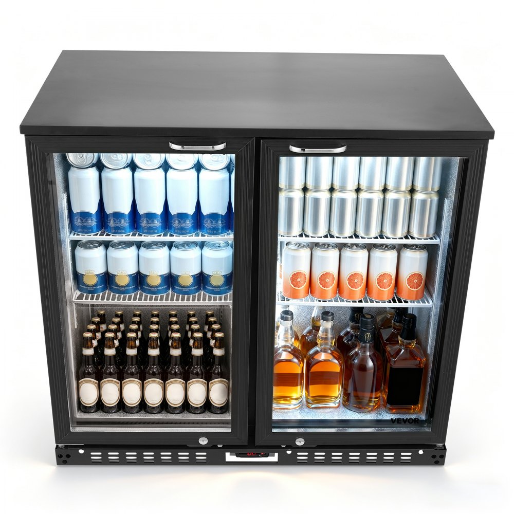 Vevor Back Bar Cooler 7.4 Cu. Ft Under Counter Commercial Beverage Refrigerator New