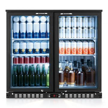 Vevor Back Bar Cooler 7.4 Cu. Ft Under Counter Commercial Beverage Refrigerator New