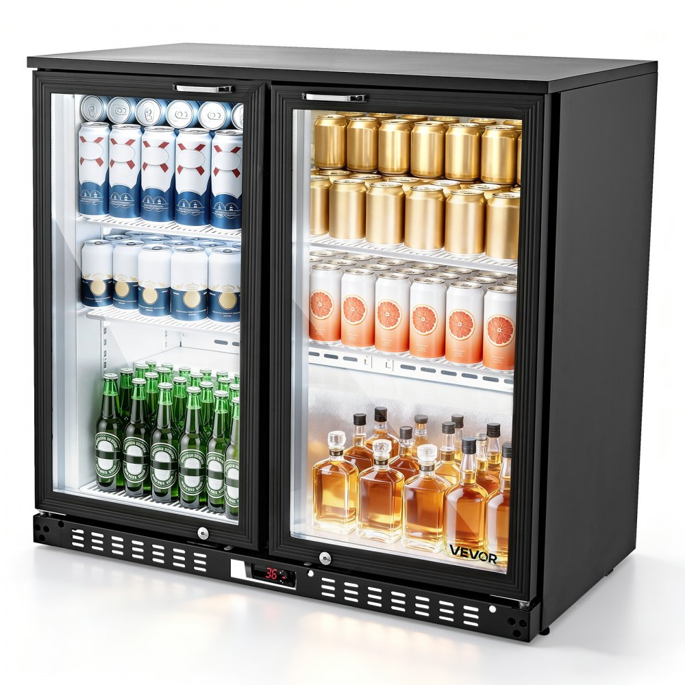 Vevor Back Bar Cooler 7.4 Cu. Ft Under Counter Commercial Beverage Refrigerator New
