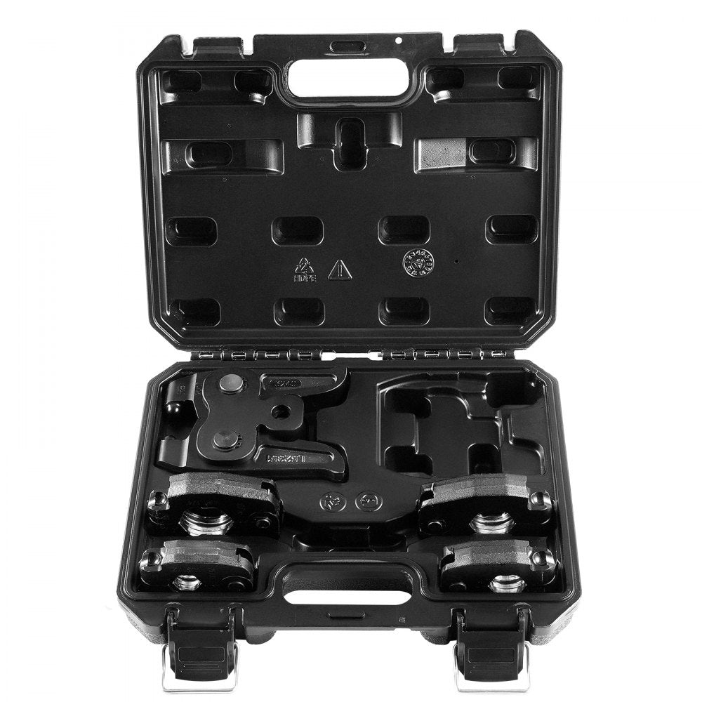 Vevor ProPress Kit 5-Piece Copper Pipe Pressing Set with 1/2"-1-1/4" Rings and R8 Actuator New