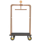 Vevor Hotel Luggage Cart Rose Gold Heavy-Duty Bellman Trolley New