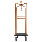 Vevor Hotel Luggage Cart Rose Gold Heavy-Duty Bellman Trolley New