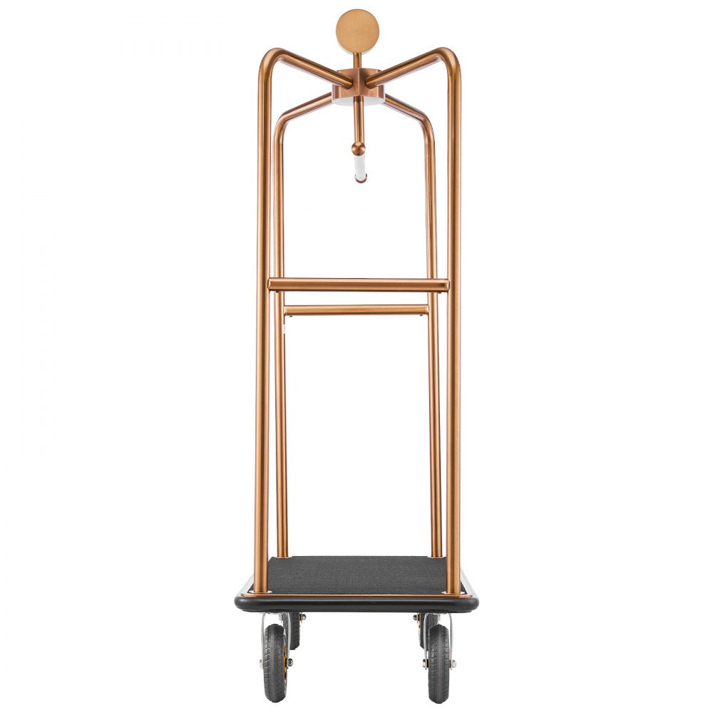Vevor Hotel Luggage Cart Rose Gold Heavy-Duty Bellman Trolley New