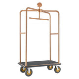 Vevor Hotel Luggage Cart Rose Gold Heavy-Duty Bellman Trolley New