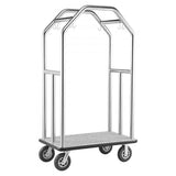 Vevor Bellman Cart Hotel Luggage Cart 1500 lbs Stainless Steel Silver New