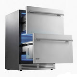 Vevor Drawer Refrigerator 24" Undercounter Beverage Fridge New