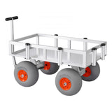 Vevor Fishing Cart Foldable Beach Cart with 13" All-Terrain PU Balloon Tires 350 lbs Capacity New