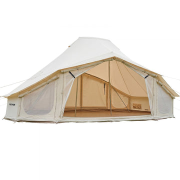 Vevor Bell Tent 4-Season 19.7' x 13.12' x 10.17' Canvas Yurt Tent New