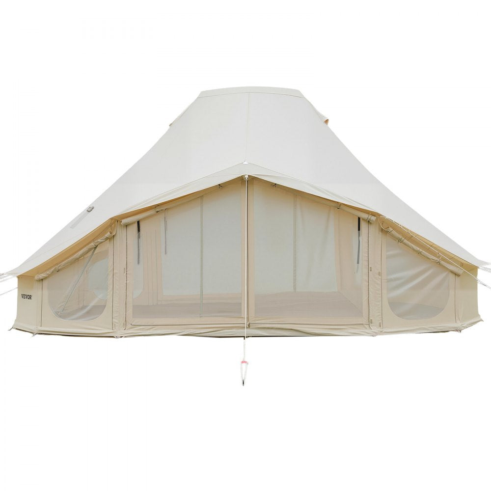 Vevor Bell Tent 4-Season 19.7' x 13.12' x 10.17' Canvas Yurt Tent New