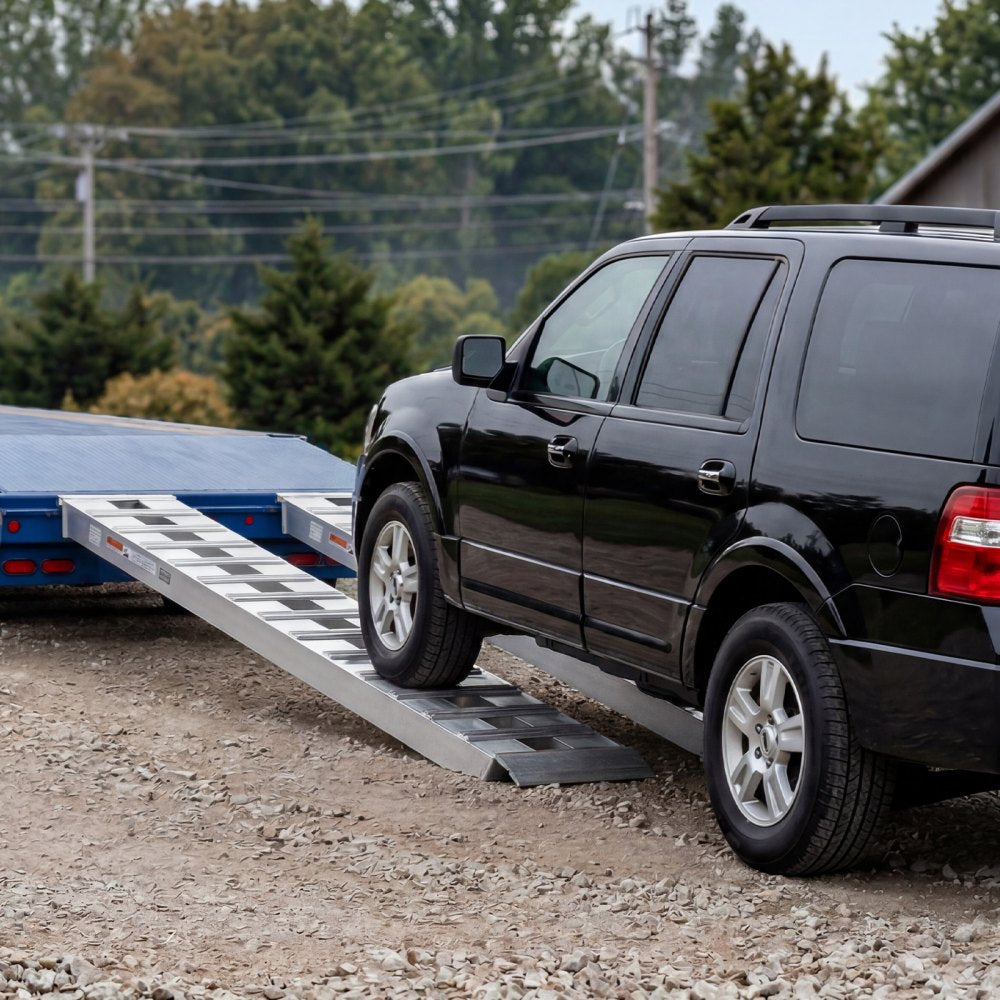 Vevor Trailer Ramps 96" x 15" Heavy-Duty Aluminum Loading Ramp Set New
