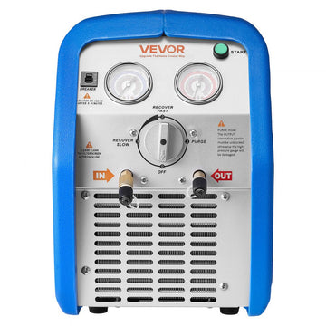 Vevor Refrigerant Recovery Machine Portable 1 HP Dual-Cylinder AC Recovery Unit New