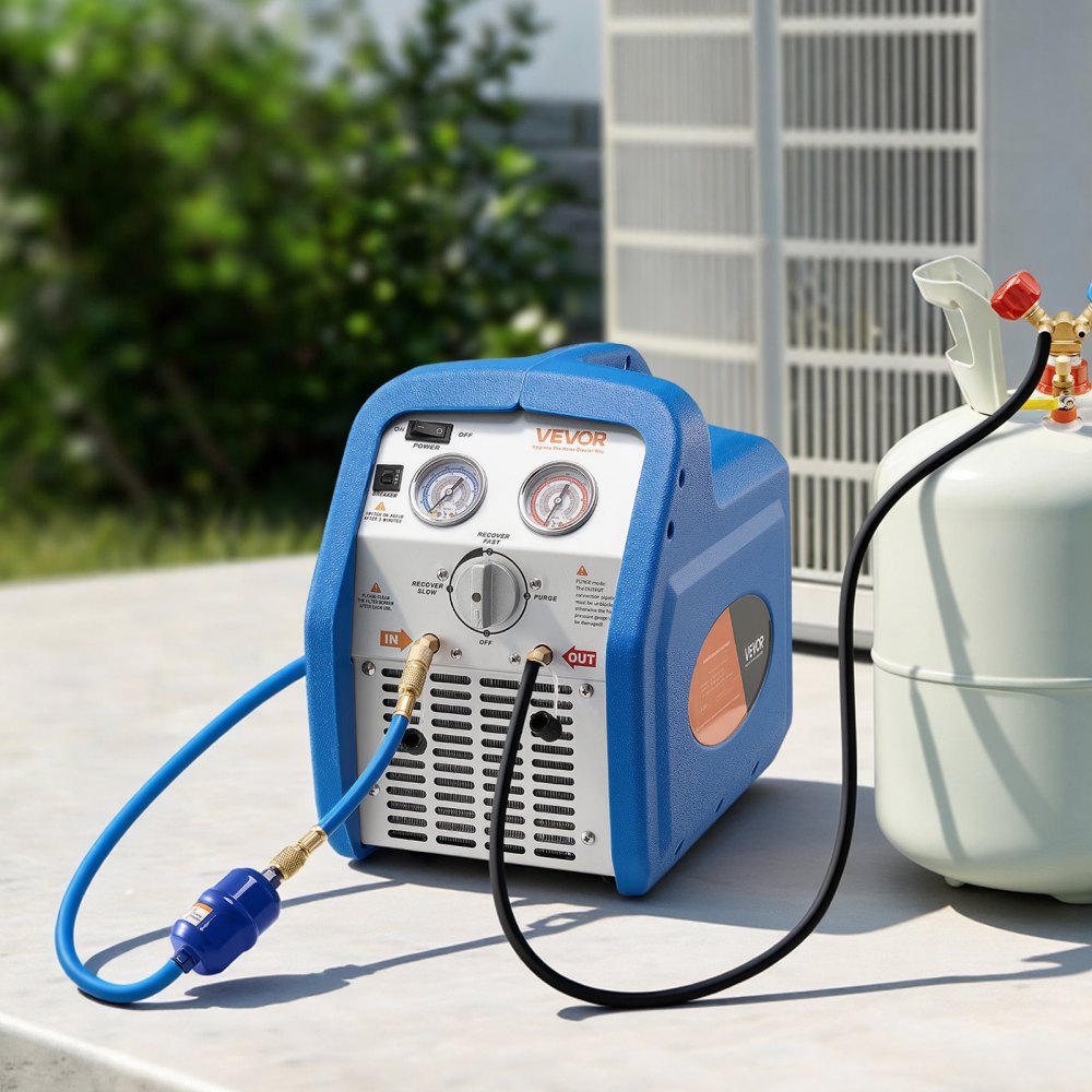 Vevor Refrigerant Recovery Machine Portable 3/4 HP 120V Single-Cylinder AC Unit New