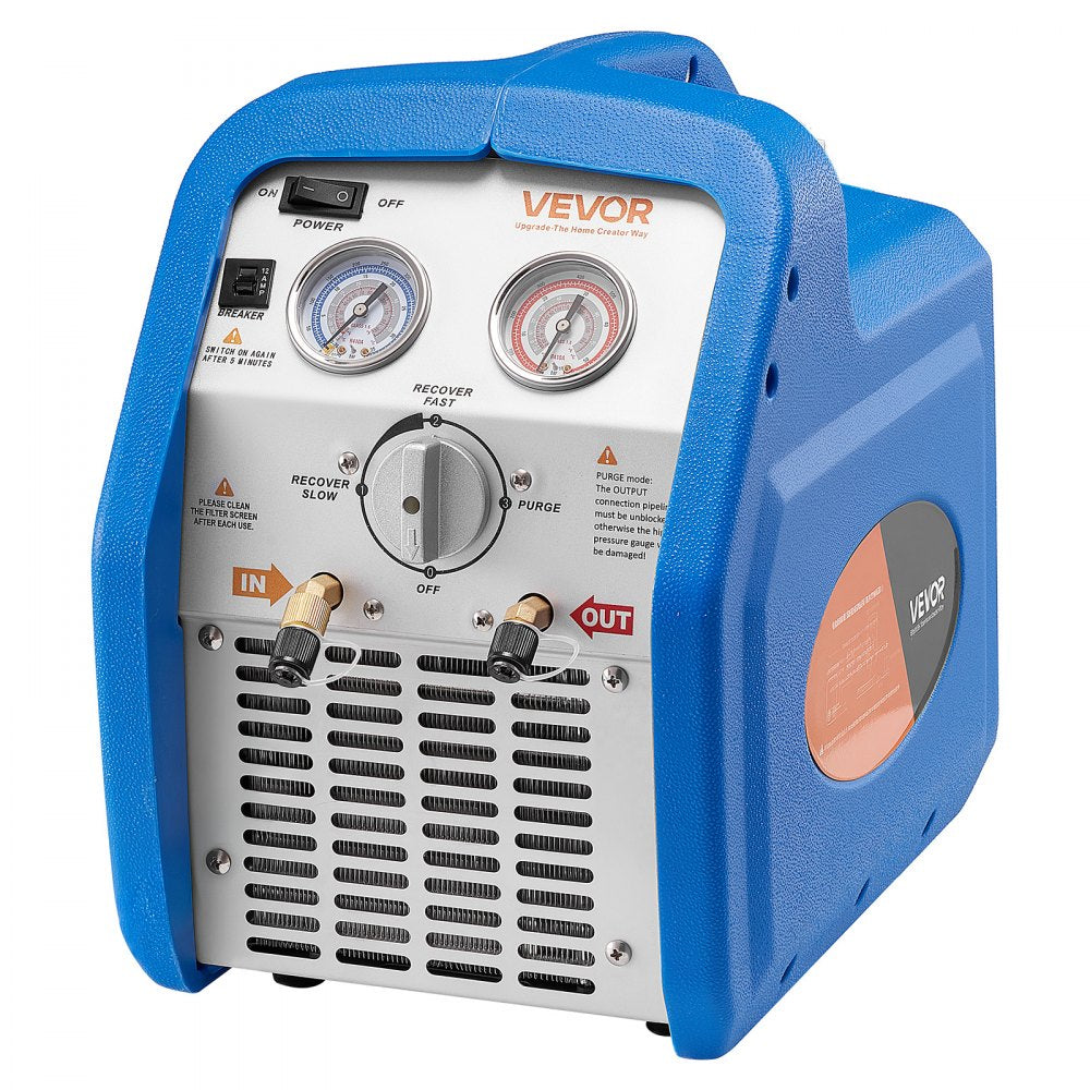 Vevor Refrigerant Recovery Machine Portable 3/4 HP 120V Single-Cylinder AC Unit New