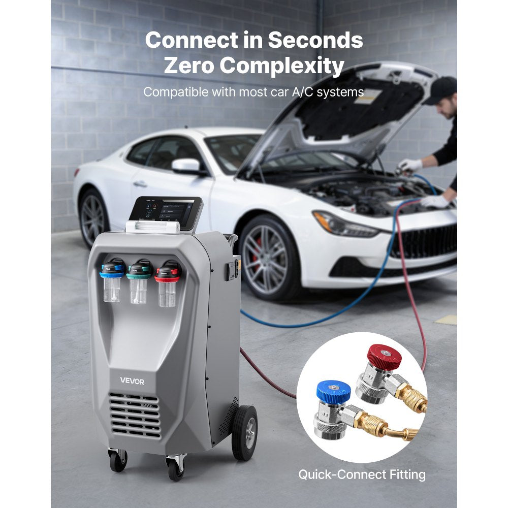 Vevor Refrigerant Recovery Machine Fully Automatic R134a Automotive A/C Service Unit New