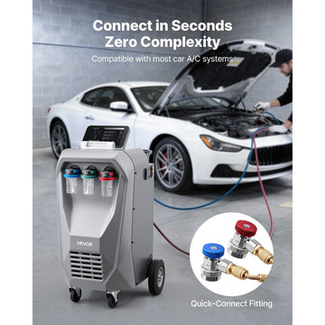 Vevor Refrigerant Recovery Machine Fully Automatic R134a Automotive A/C Service Unit New