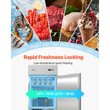Vevor Upright Freezer Commercial Reach-In 29" 21.9 Cu. Ft. Stainless Steel Single Door New