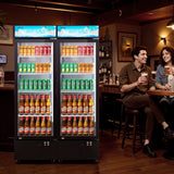 Vevor Merchandiser Refrigerator 12.7 Cu. Ft Glass Door Display Beverage Cooler New