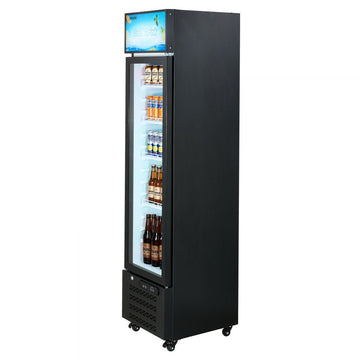Vevor Beverage Refrigerator Commercial Merchandiser Glass Door Display Cooler 7.5 Cu. Ft. New